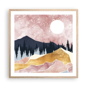 Plakat w ramie jasny dąb - Nocna straż - 60x60 cm