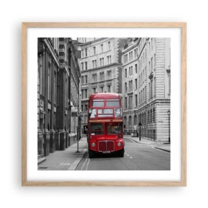 Plakat w ramie jasny dąb - Codzienność nie musi być szara - 50x50 cm