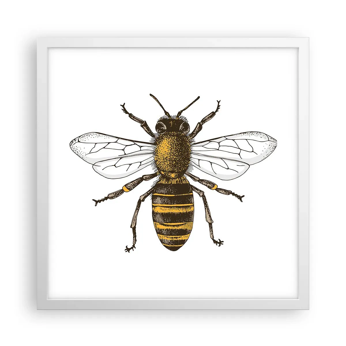 Plakat w białej ramie - Piękna i dobra - 40x40 cm