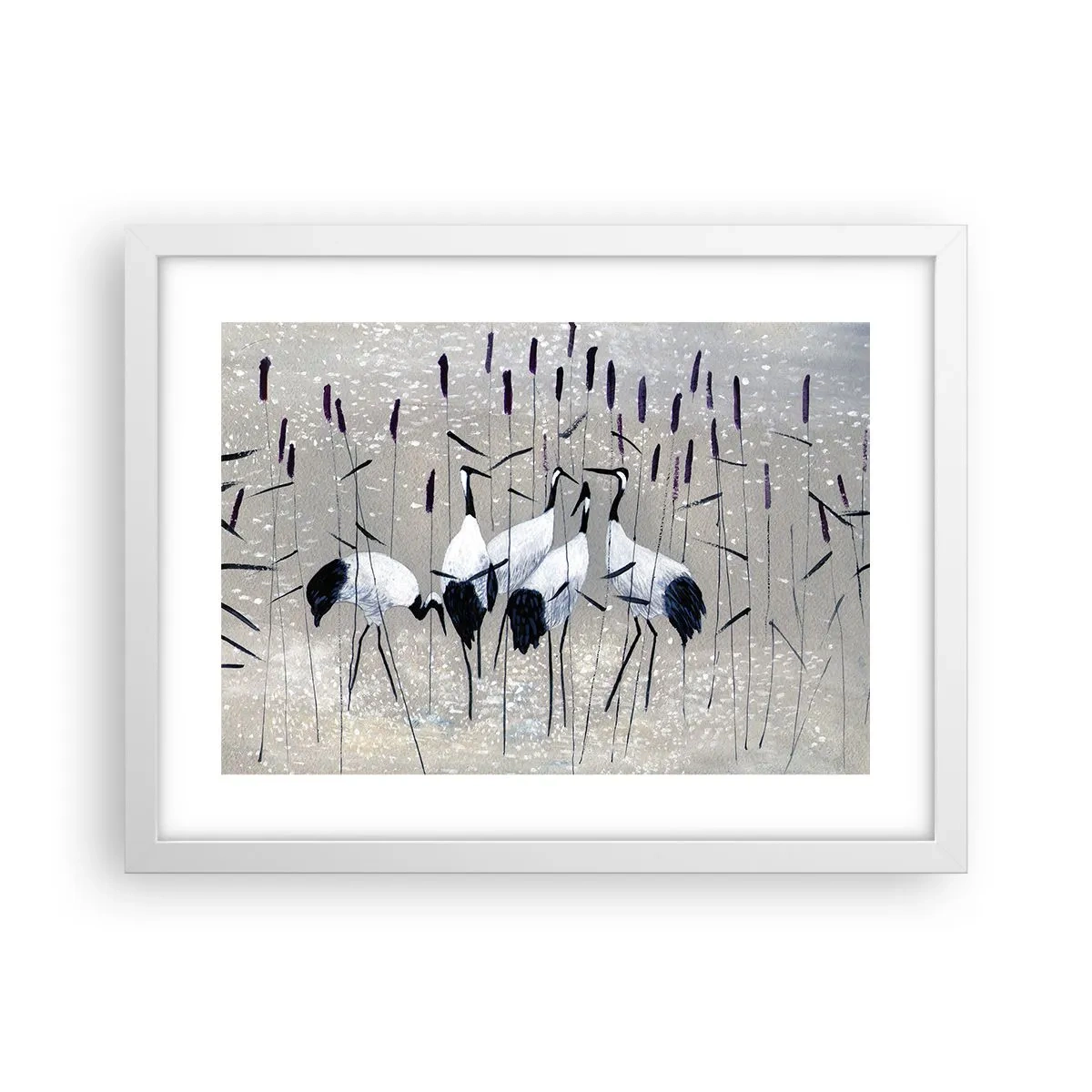 Plakat w białej ramie - Wśród swoich - 40x30 cm