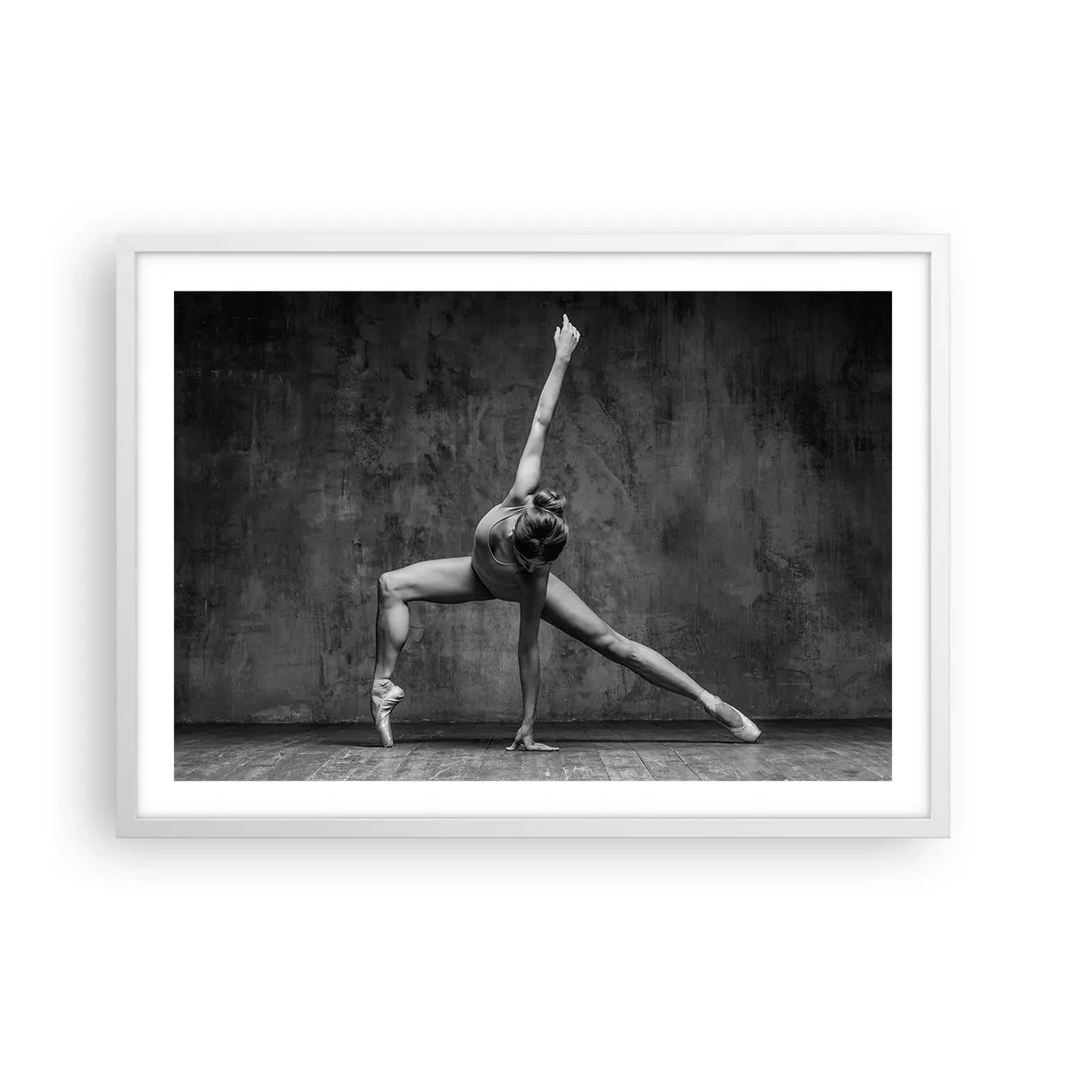 Plakat w białej ramie - Ideał równowagi - 70x50 cm