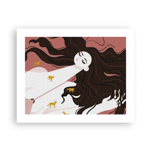 Plakat - Sen o złotym koniu - 50x40 cm