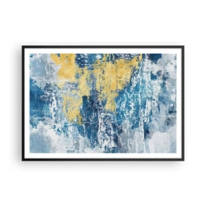 Plakat w czarnej ramie - Abstrakcja pełna pogody - 100x70 cm