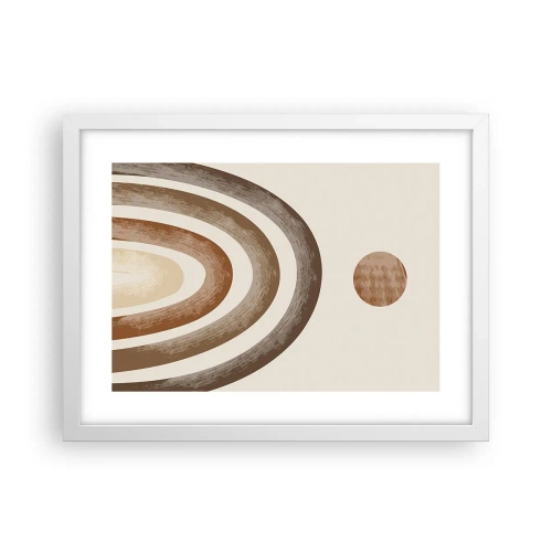 Plakat w białej ramie - W odległej galaktyce - 40x30 cm