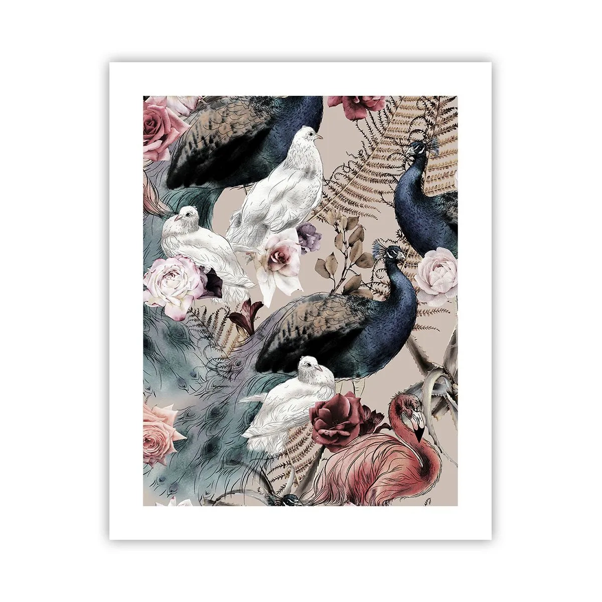 Plakat - W pałacowym ogrodzie - 40x50 cm