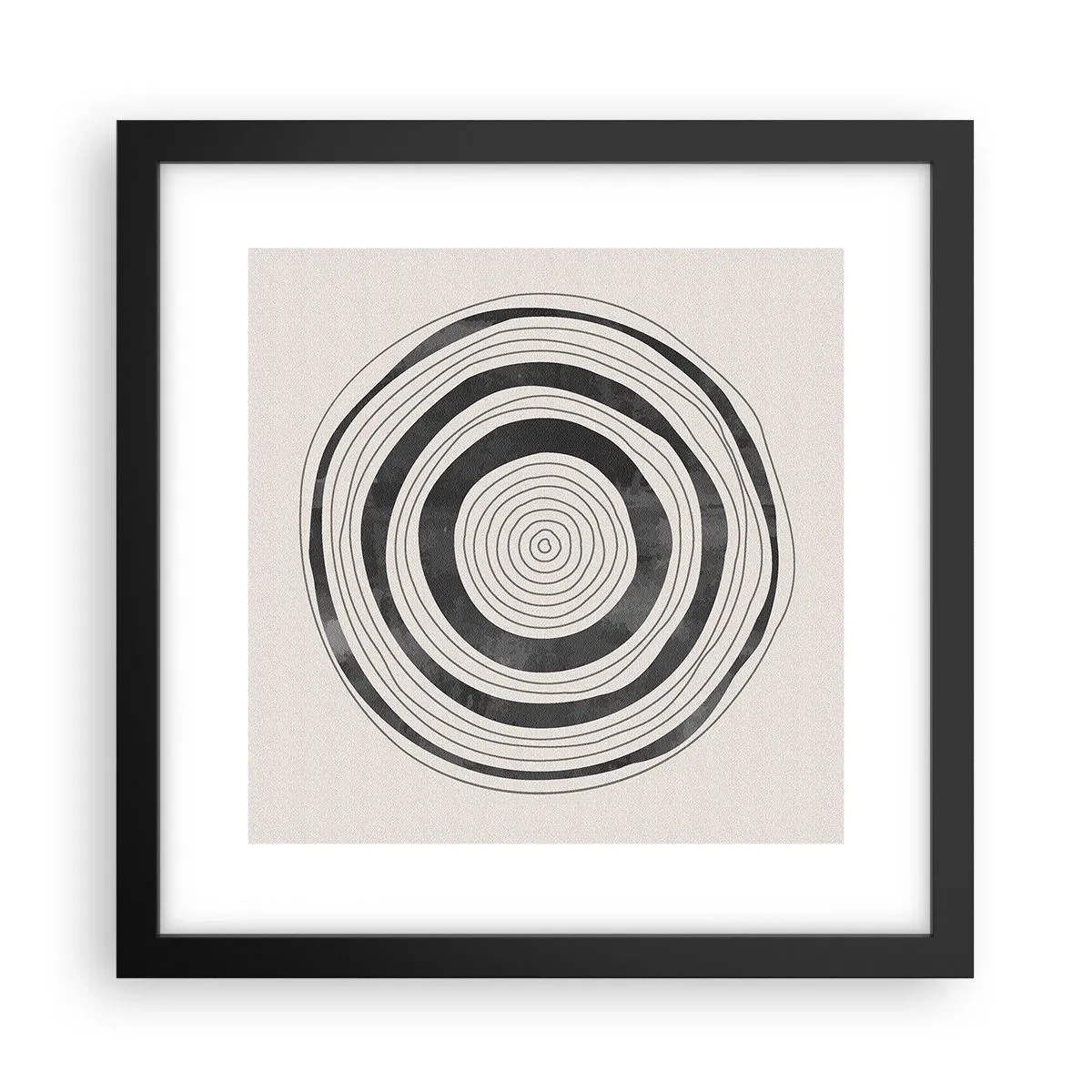 Plakat w czarnej ramie - Ważne to co pomiędzy - 30x30 cm