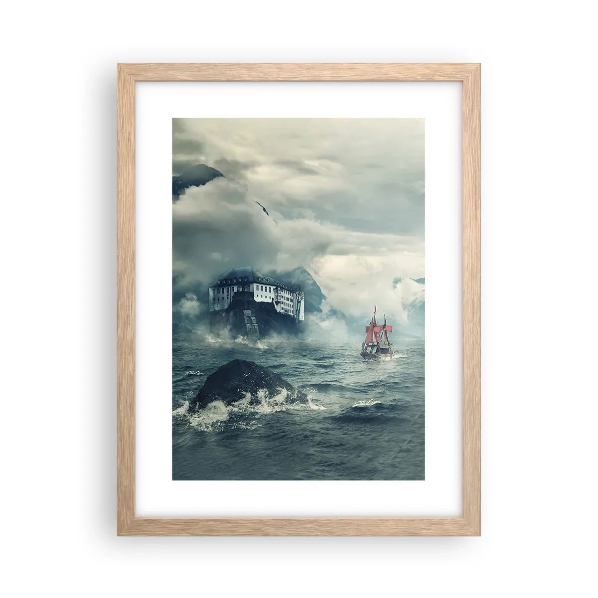 Plakat w ramie jasny dąb - Na magicznych wodach - 30x40 cm