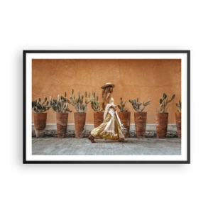 Plakat w czarnej ramie - W stylu hippie - 91x61 cm