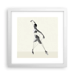 Plakat w białej ramie - W teatrze świata - 30x30 cm