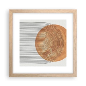 Plakat w ramie jasny dąb - Kompozycja słoneczna - 30x30 cm