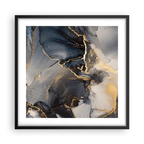 Plakat w czarnej ramie - Życie kamienia - 50x50 cm