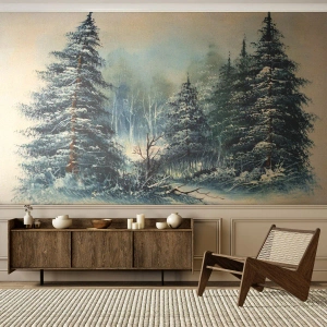 Fototapeta na wymiar Premium Canvas - Gotowe do Świąt - Krajobraz, Las, Natura