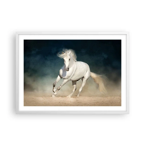 Plakat w białej ramie - Wolność w stanie czystym - 70x50 cm