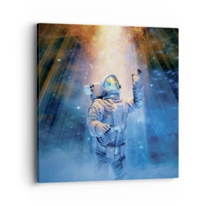 Obraz na płótnie - Wreszcie u celu - 40x40 cm