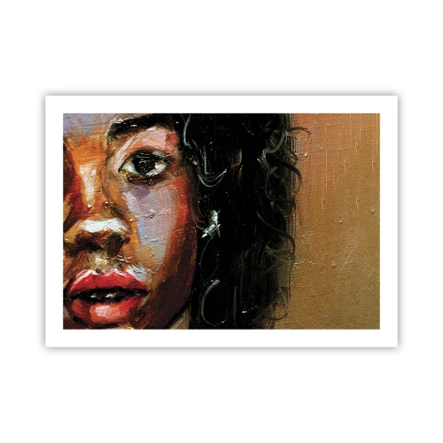 Plakat - Czerń i blask - 70x50 cm