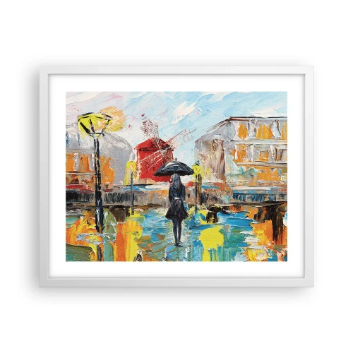 Plakat w białej ramie - Paryskie legendy - 50x40 cm