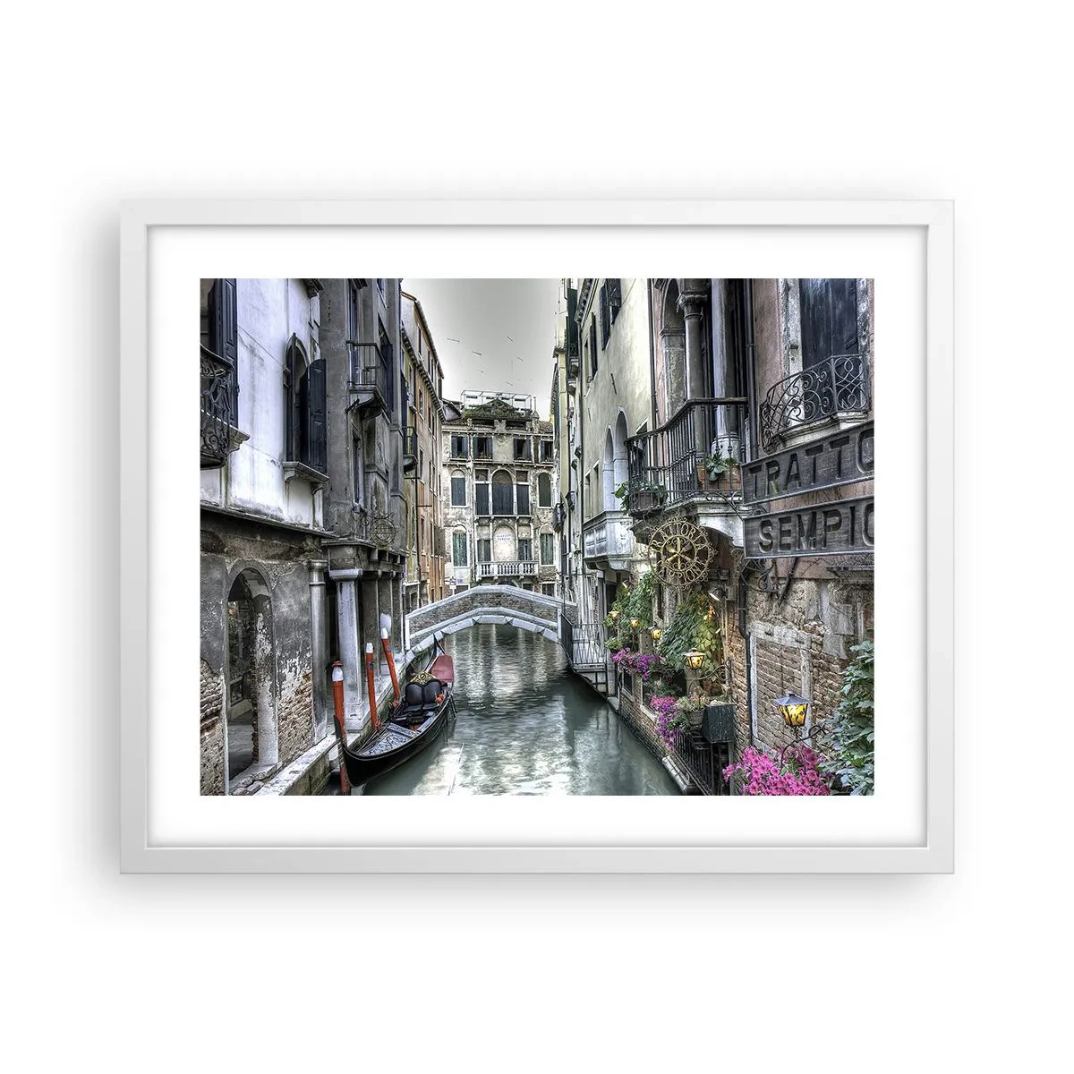 Plakat w białej ramie - Od wieków w cichej zadumie - 50x40 cm