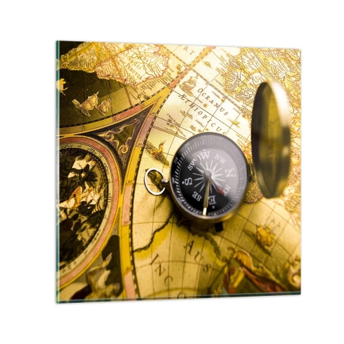 Obraz na szkle - A może na kraniec świata? - 50x50 cm