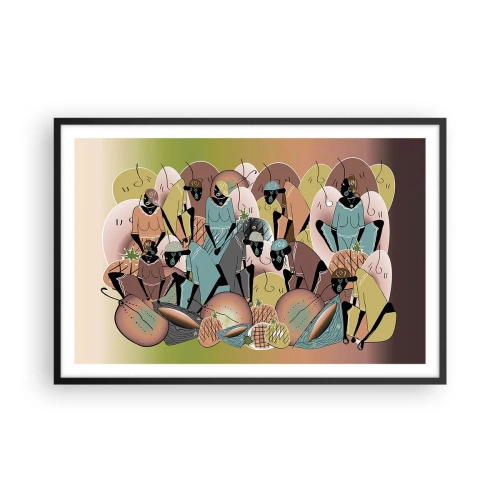 Plakat w czarnej ramie - Nadchodzi wielkie święto - 91x61 cm