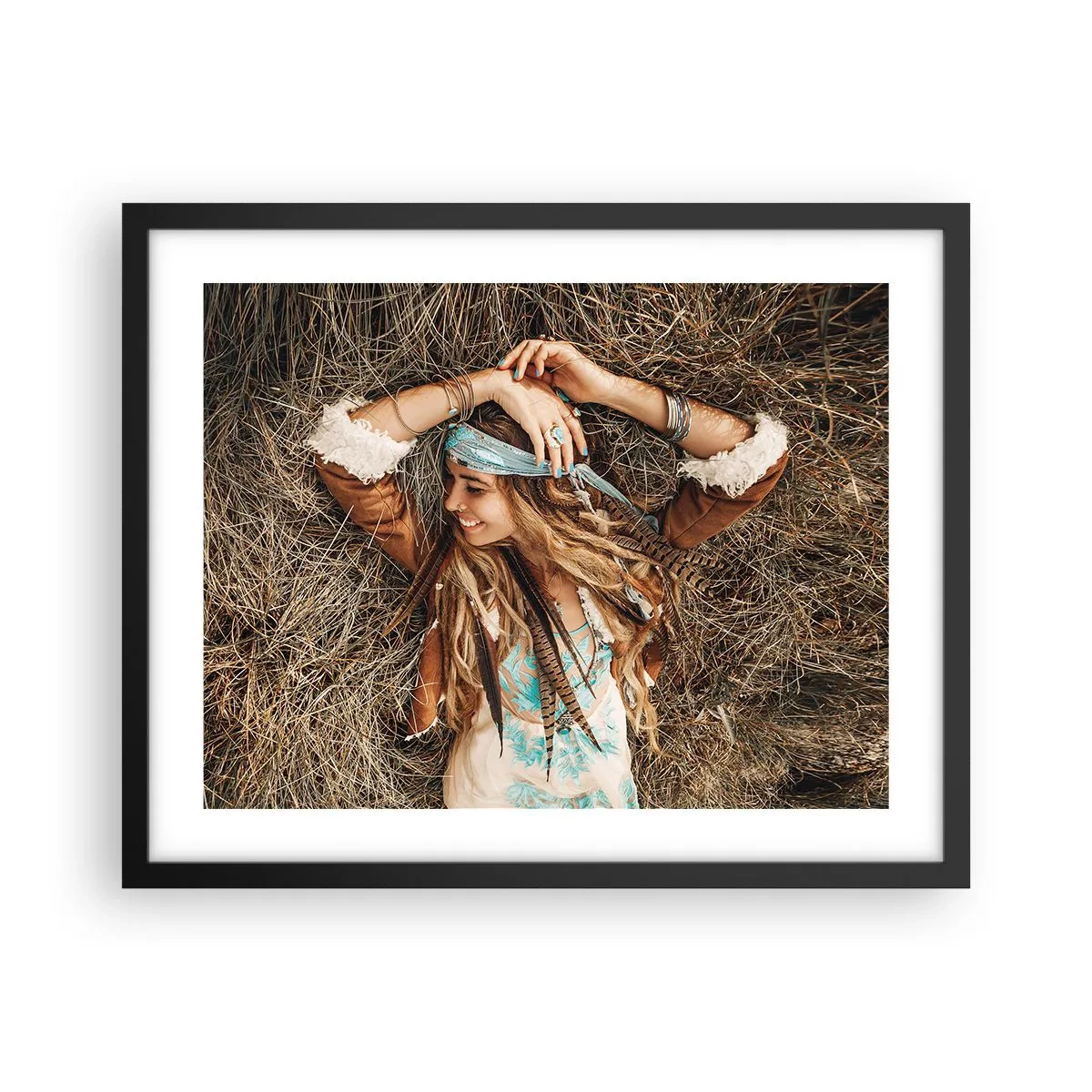 Plakat w czarnej ramie - W drodze do lata miłości - 50x40 cm