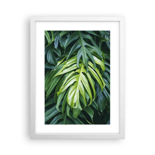 Plakat w białej ramie - Zanurzyć się w świeżości - 30x40 cm