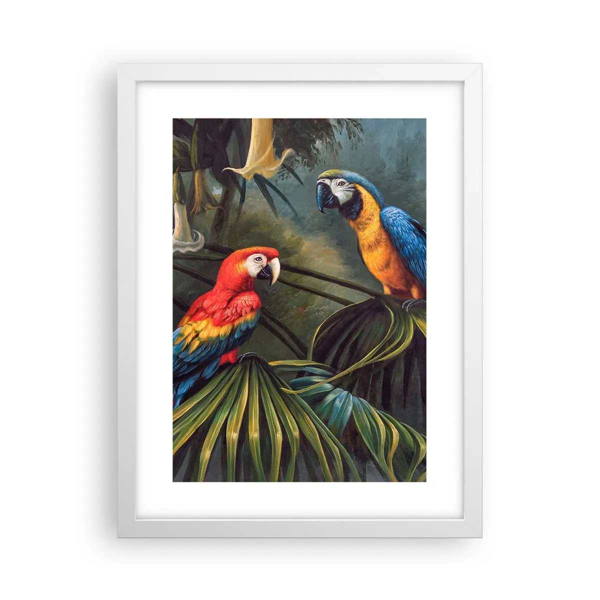 Plakat w białej ramie - Romantyzm w tropikach - 30x40 cm