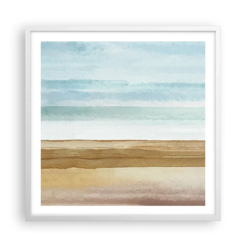 Plakat w białej ramie - Ukojenie - 60x60 cm