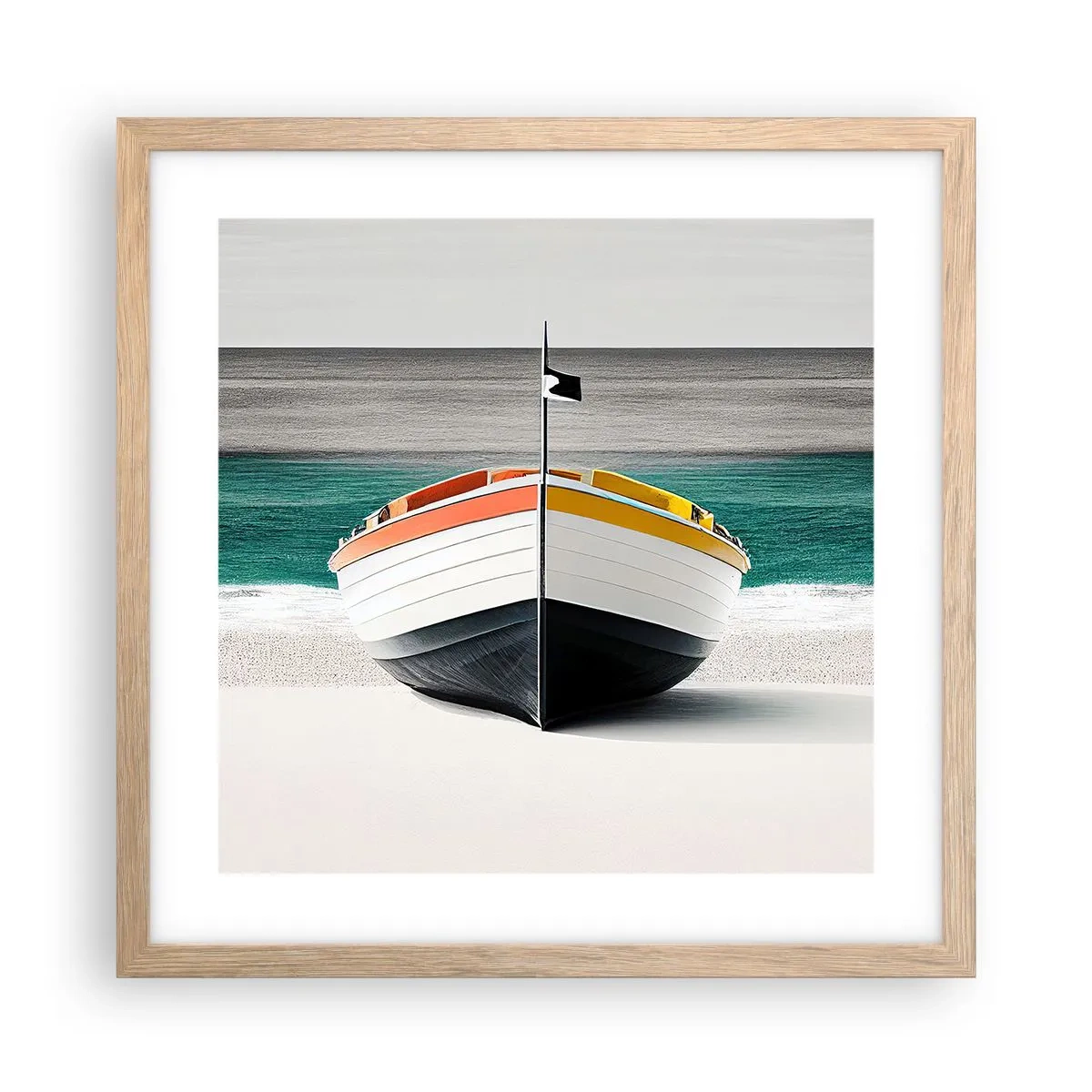 Plakat w ramie jasny dąb - Na swoim miejscu - 40x40 cm