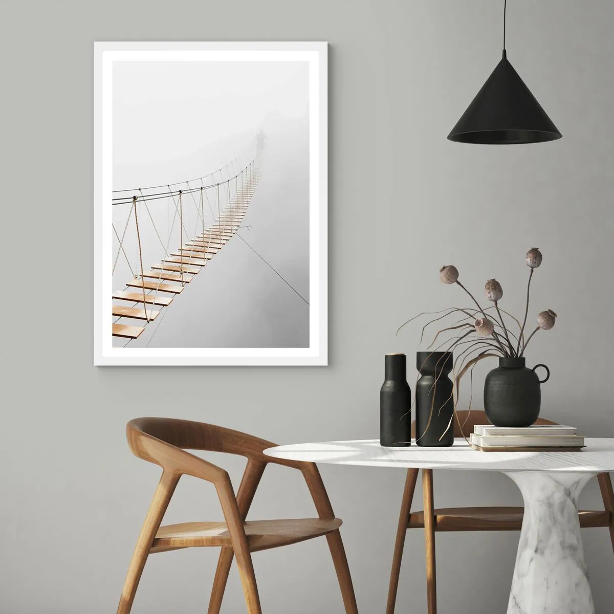 Plakat w białej ramie - Dokąd cię zaprowadzi? - 30x40 cm