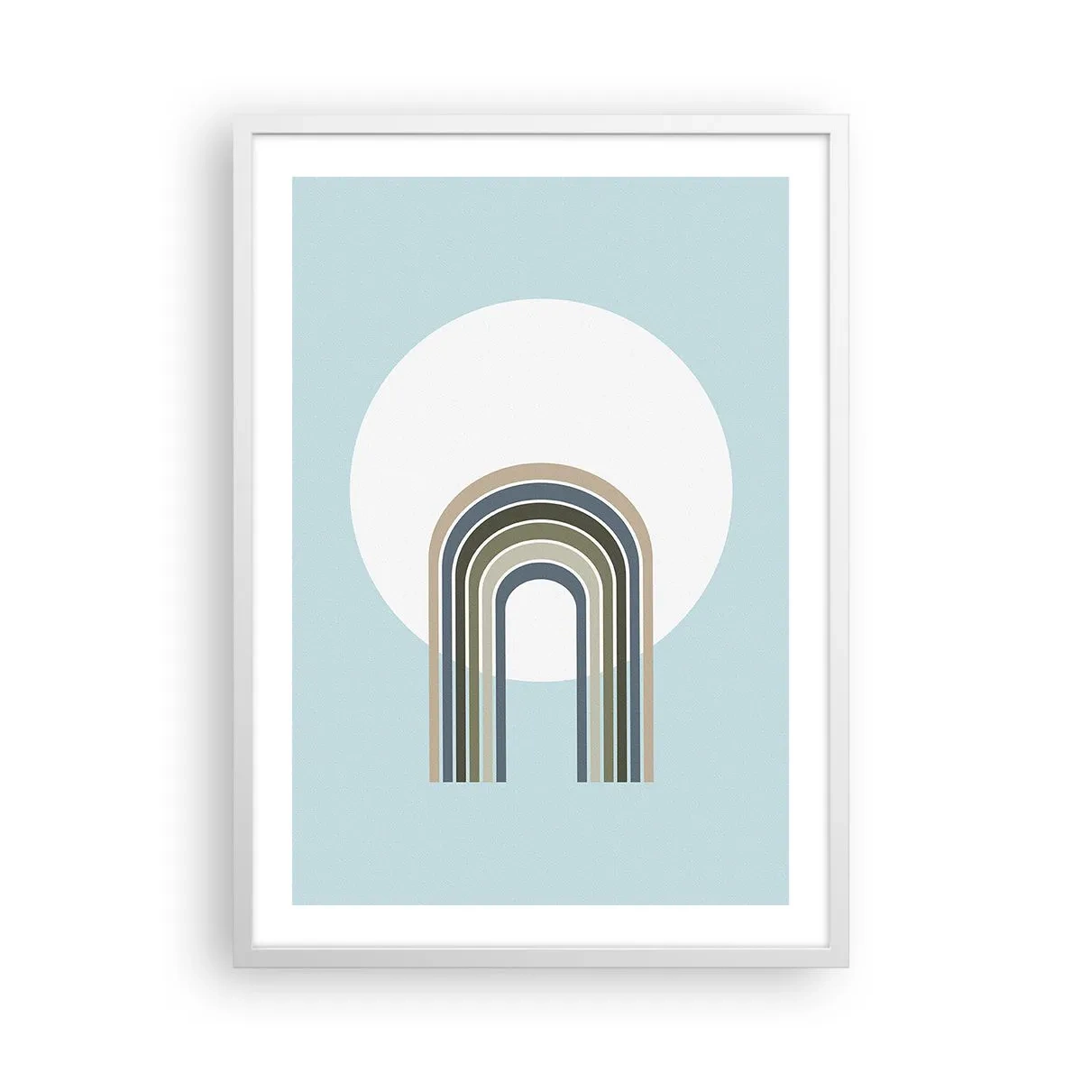 Plakat w białej ramie - Nieodparte przyciąganie - 50x70 cm