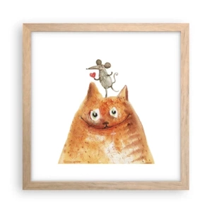 Plakat w ramie jasny dąb - Paradoksy miłości - 30x30 cm