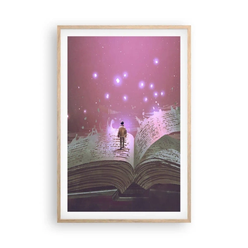 Plakat w ramie jasny dąb - Zaproszenie do innego świata - przeczytaj! - 61x91 cm