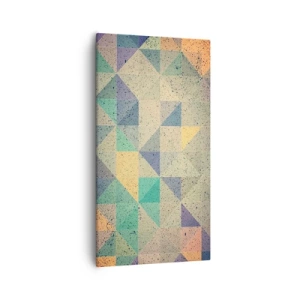 Obraz na płótnie - Republika trójkątów - 55x100 cm