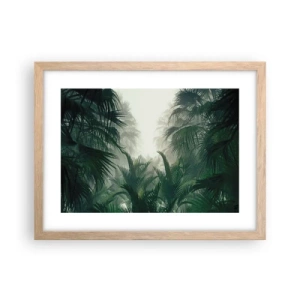 Plakat w ramie jasny dąb - Tropikalna tajemnica - 40x30 cm