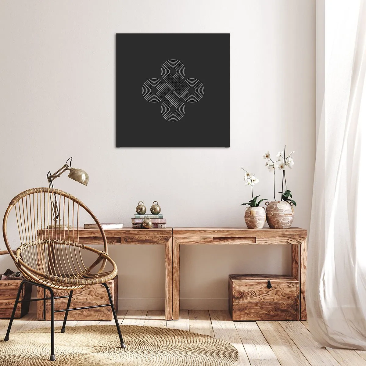 Obraz na płótnie - W duchu celtyckim - 70x70 cm