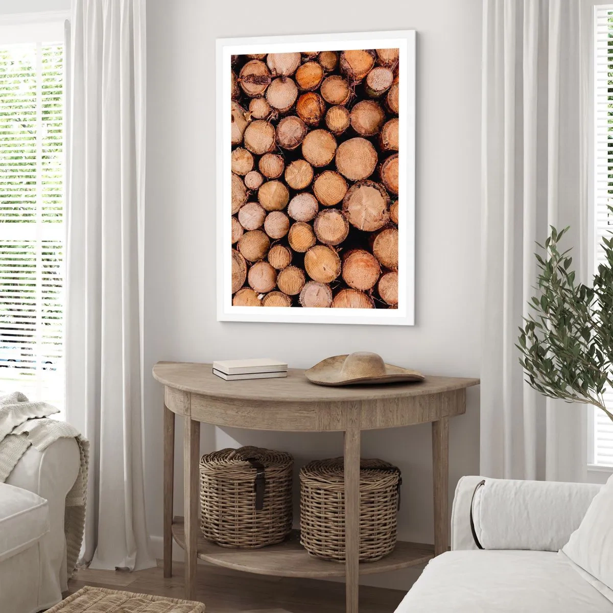 Plakat w białej ramie - Nowy początek - 40x50 cm