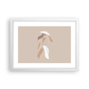 Plakat w białej ramie - Moda to zabawa - 40x30 cm