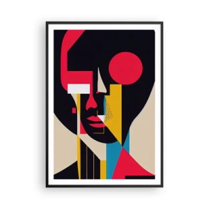 Plakat w czarnej ramie - Jej wewnętrzny świat - 70x100 cm