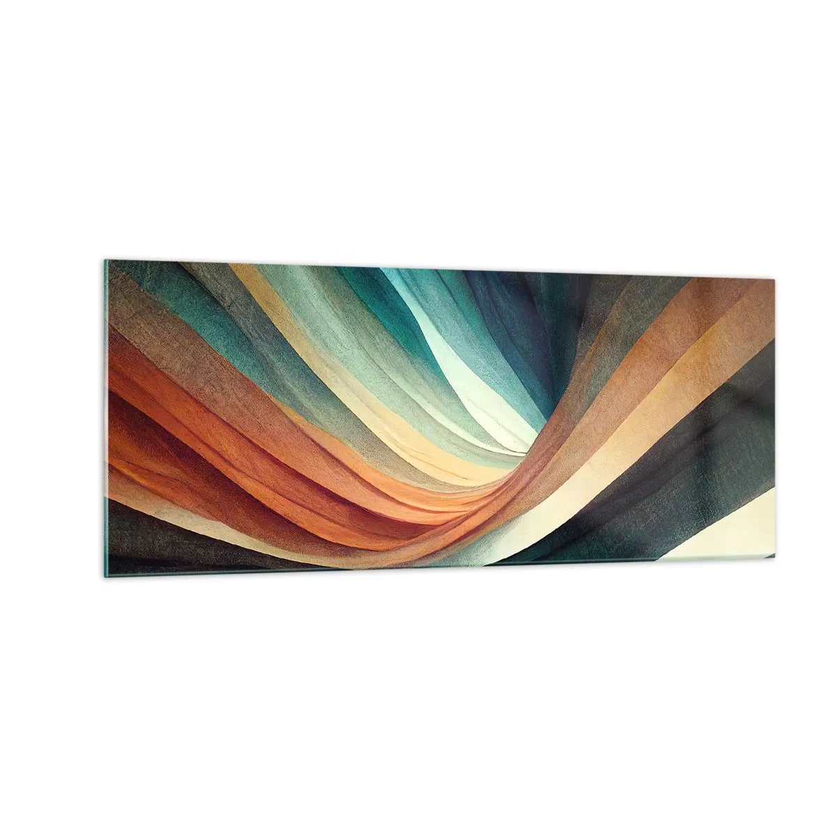 Obraz na szkle - Utkane z barw - 100x40 cm