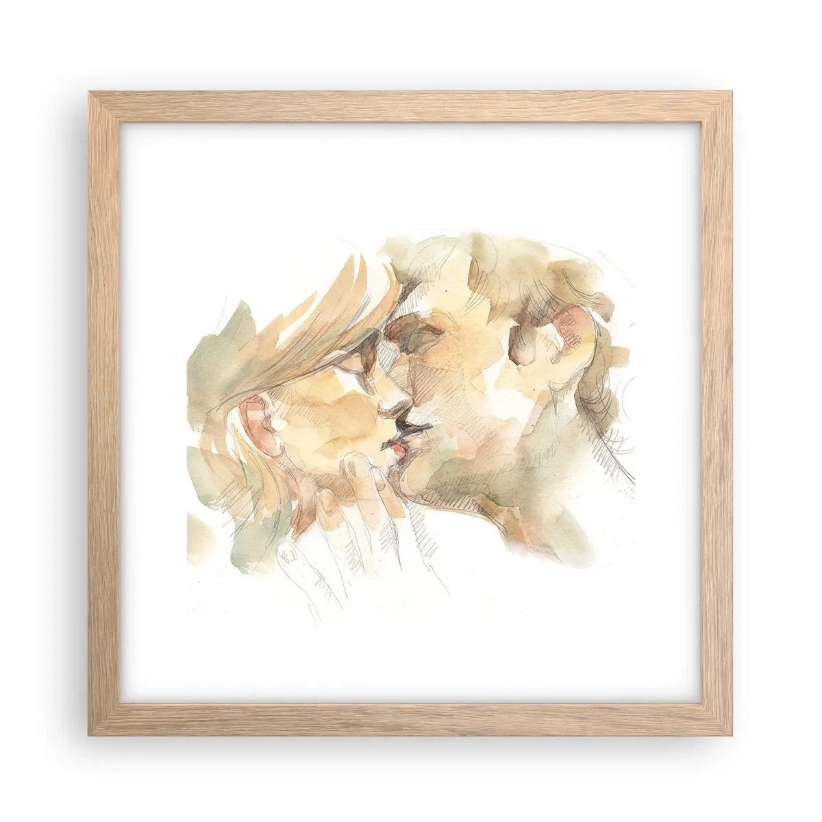 Plakat w ramie jasny dąb - Odnaleziona połowa? - 30x30 cm