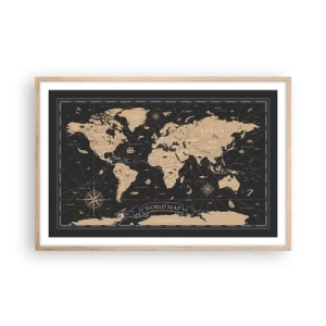 Plakat w ramie jasny dąb - Granice mojego świata - 91x61 cm