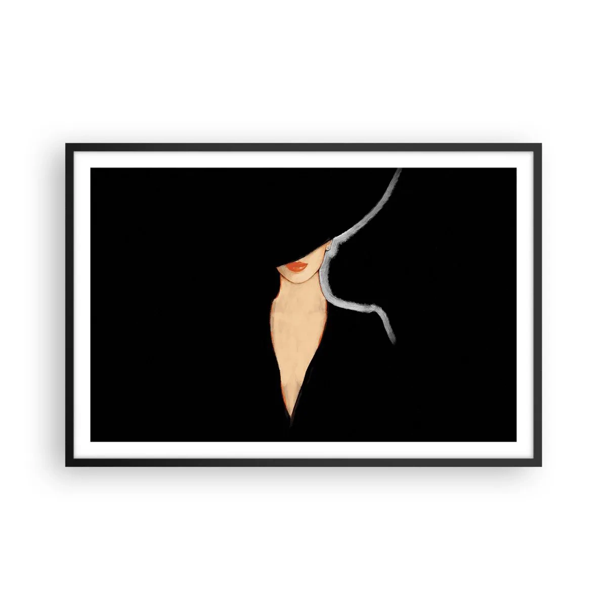 Plakat w czarnej ramie - Elegancja i styl - 91x61 cm