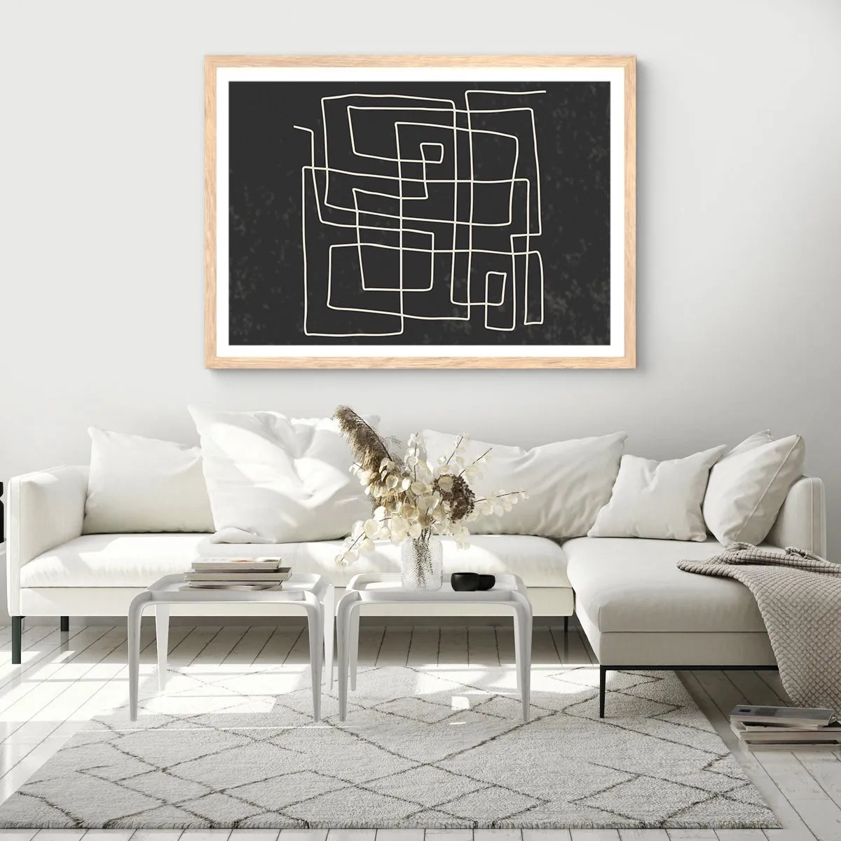 Plakat w ramie jasny dąb - Nie taki prosty - 100x70 cm
