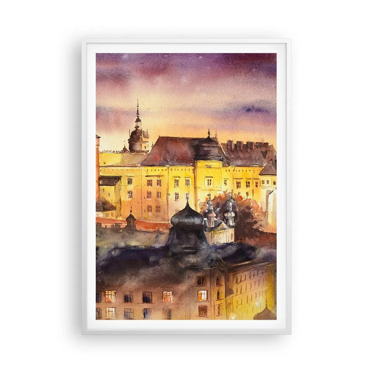 Plakat w białej ramie - Historia i baśń - 70x100 cm