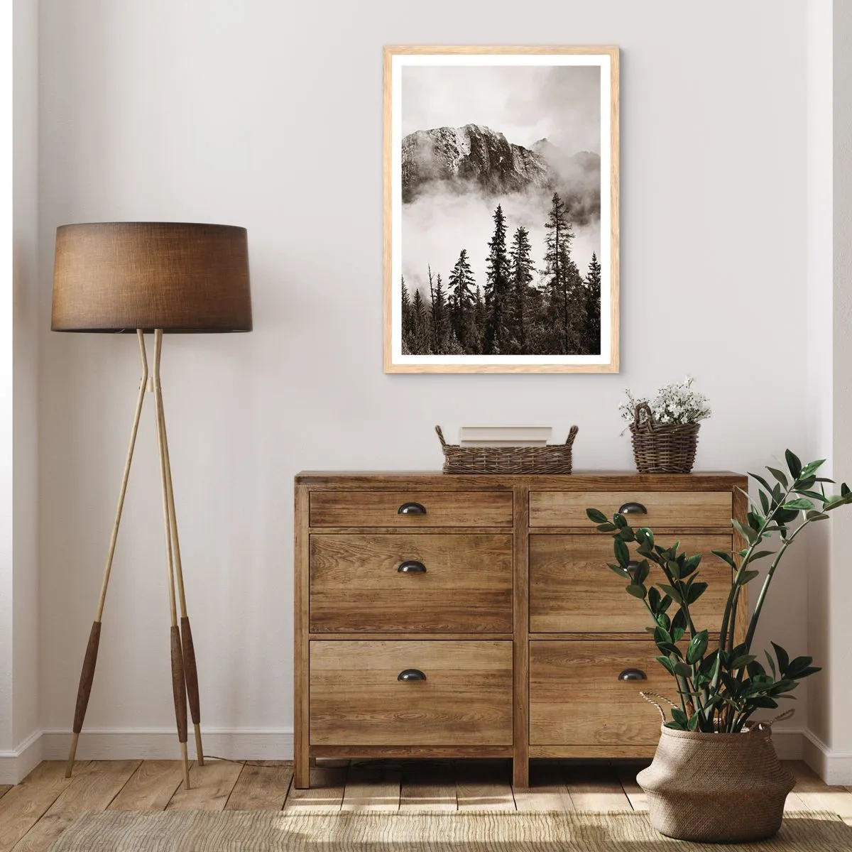 Plakat w ramie jasny dąb - Granitowy władca - 50x70 cm