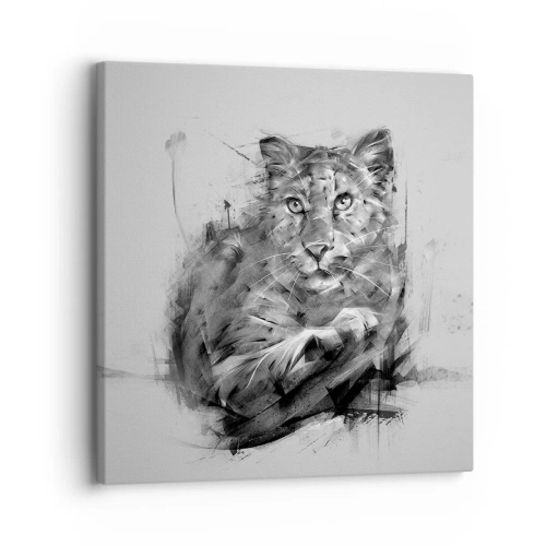 Obraz na płótnie - Tak, słucham uważnie - 30x30 cm