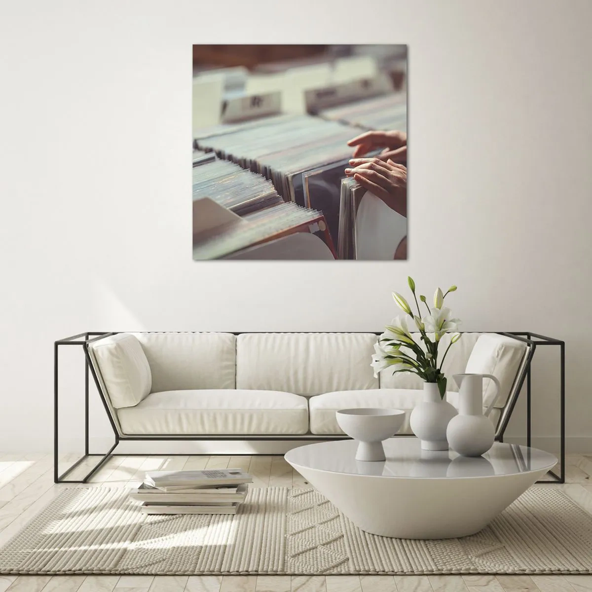 Obraz na szkle - W poszukiwaniu wzruszeń - 60x60 cm