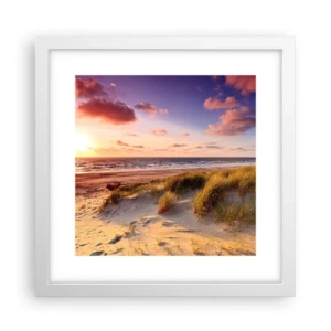 Plakat w białej ramie - Już latem pachnie powietrze - 30x30 cm