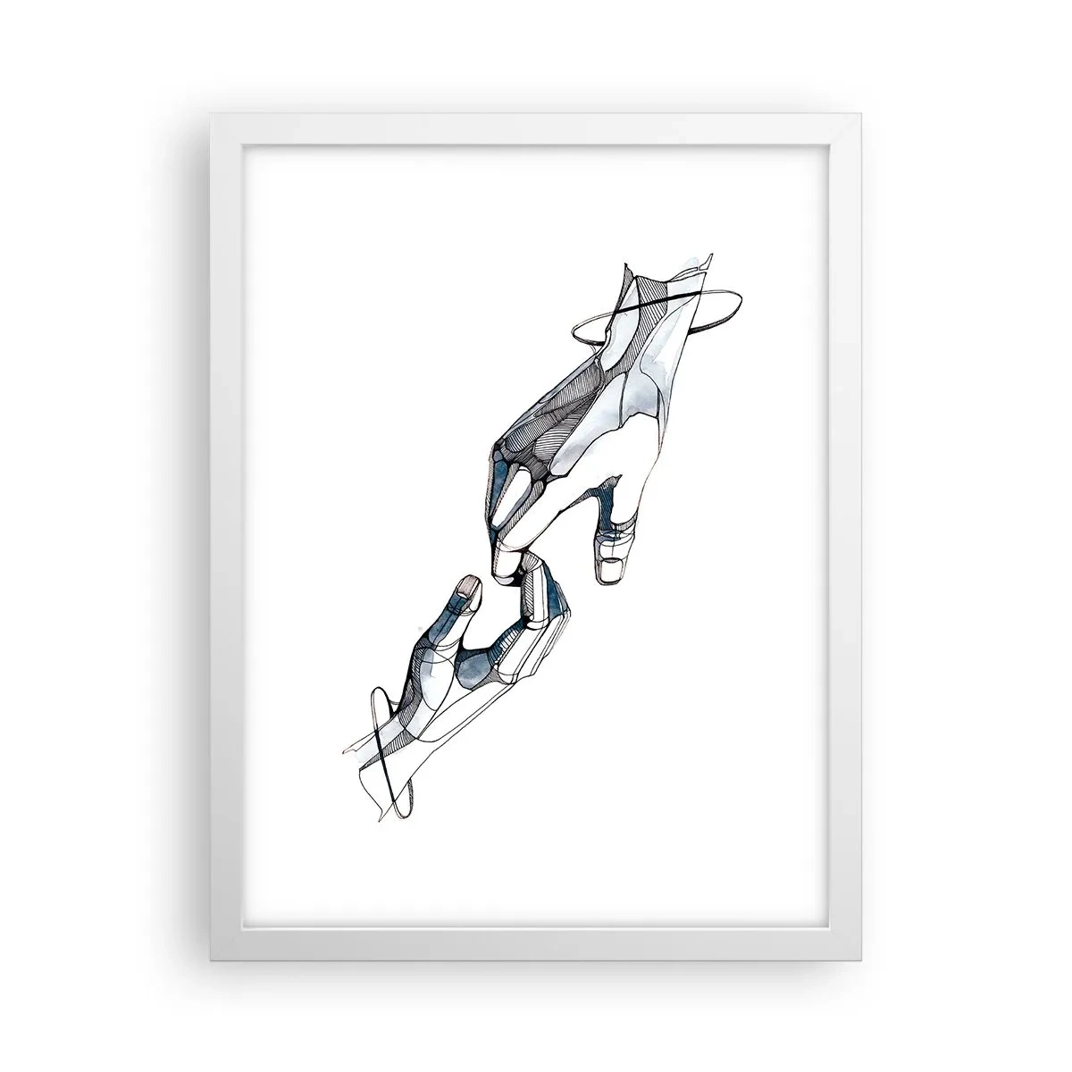 Plakat w białej ramie - Dobry gest - 30x40 cm