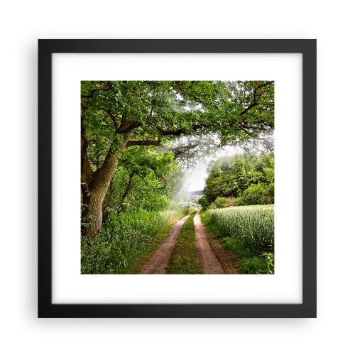 Plakat w czarnej ramie - Et in Arcadia ego - 30x30 cm